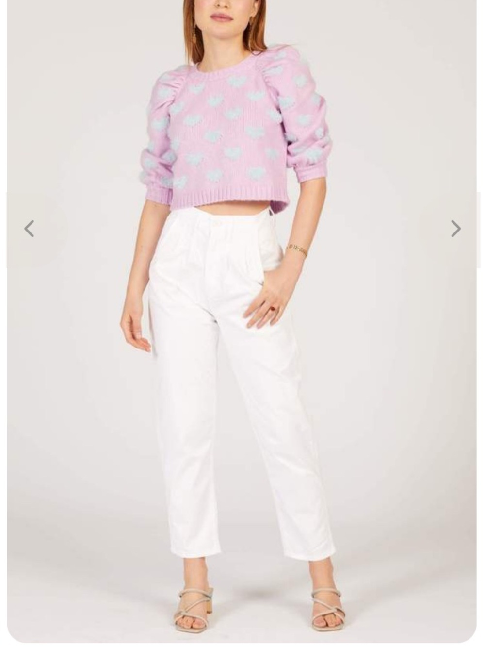Levi’s Women’s pants high waisted pleated balloon pants white 13”